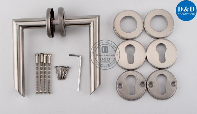 Tubo oco Mitred Forma Porta Handle-D & D Hardware