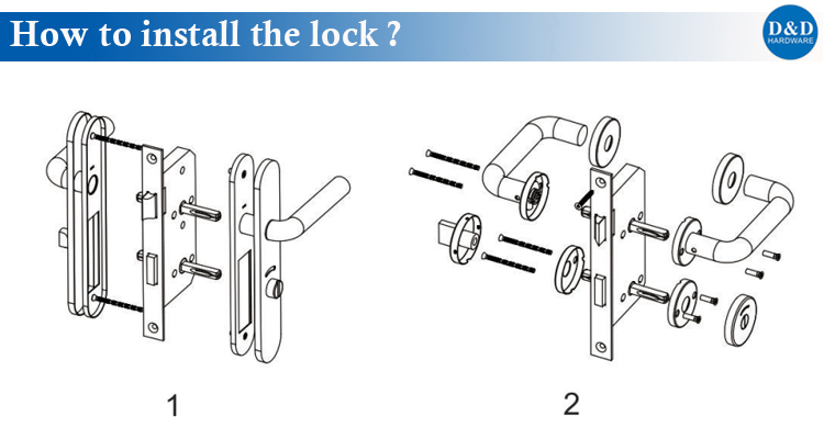 La instalación de CE Mortise Lock desde D&D Hardware
