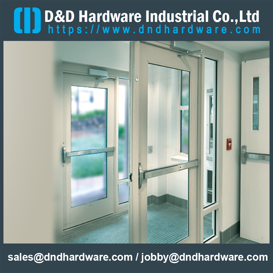 用于商用双钢门 -DDPD015 的带防火等级的欧式饰板杠杆装饰