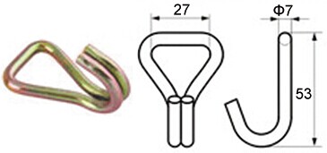 WH2800 1' ダブル J フック BS:1500KG/3300LBS - Dawson Group Ltd. - 中国メーカー、サプライヤー、工場