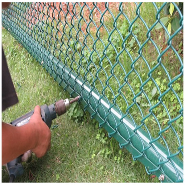 PVC Coated Chain Link Fence/Hot Dipped Galvanized Chain Link Fence for Stadium
