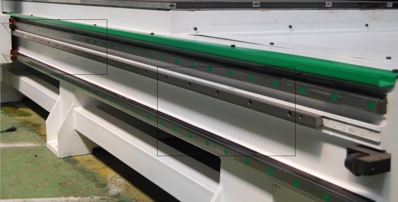 carriles de gu&iacute;a del ranurador del CNC