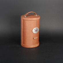 Wine Box Manufacturer PU leather luxury christmas wine gift tube box