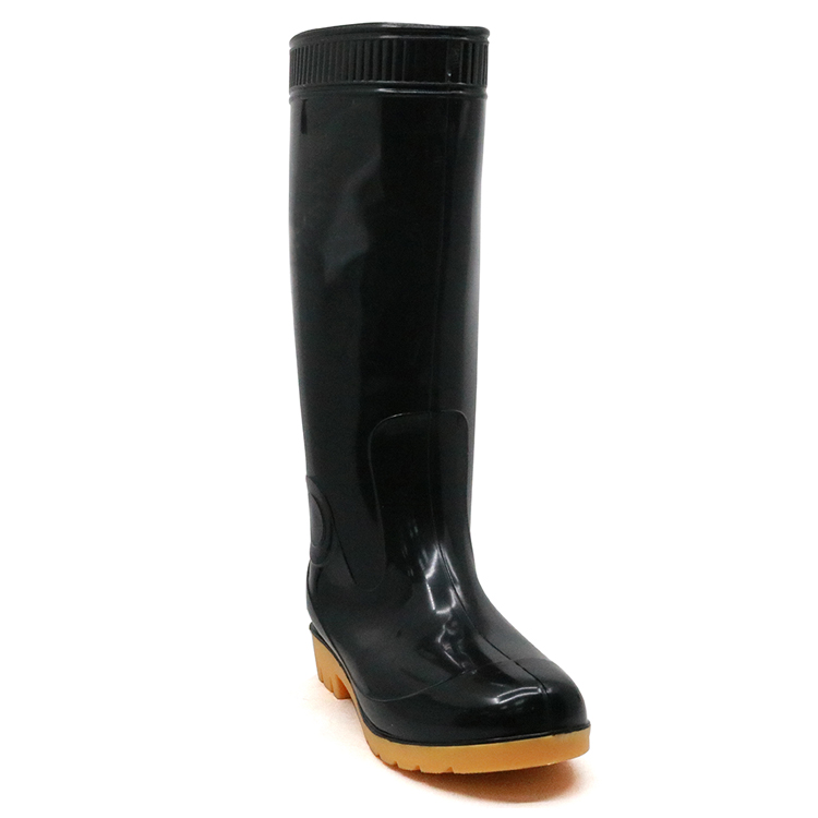 Cheap Anti Slip Oil Acid Alkali Resistant Non Safety Glitter Pvc Rain Boots for Work