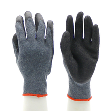 Black Oil Proof Industrial Latex Work Gloves CE EN 388