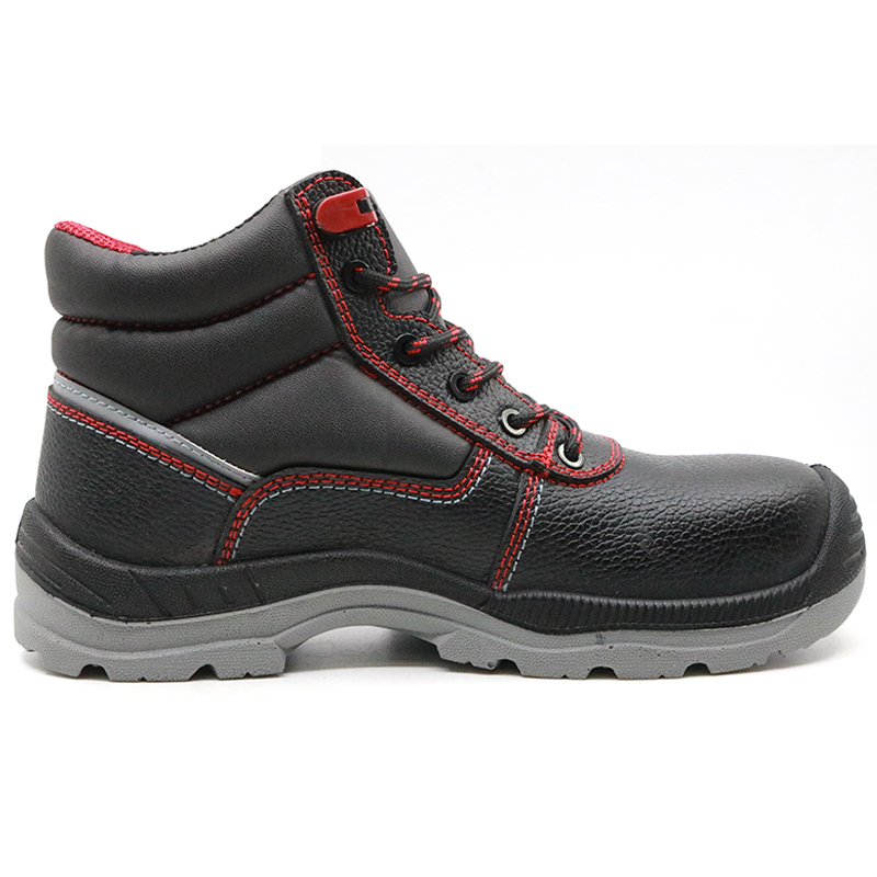 Black leather metal free insulation 18KV electrical work safety shoes for men