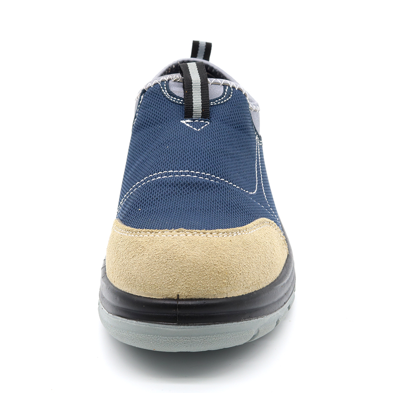 Oil Slip Resistant Steel Toe Casual Safety Shoes without Laces
