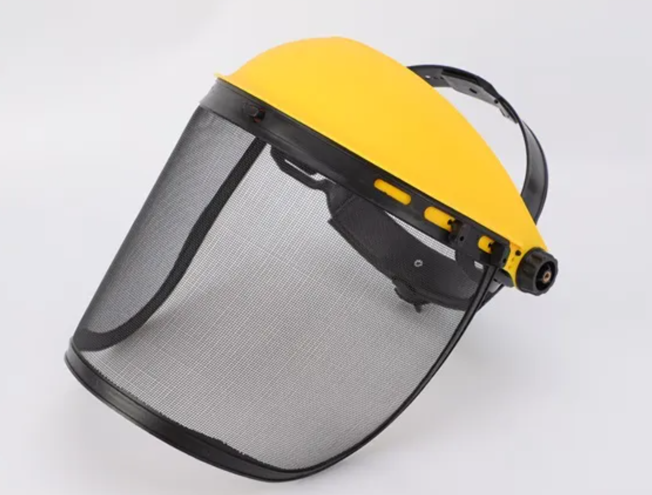 Head Mounted Full Face Protection Wire Mesh Safety Face Shield