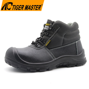 Oil slip resistant puncture proof safety shoes for men steel toe