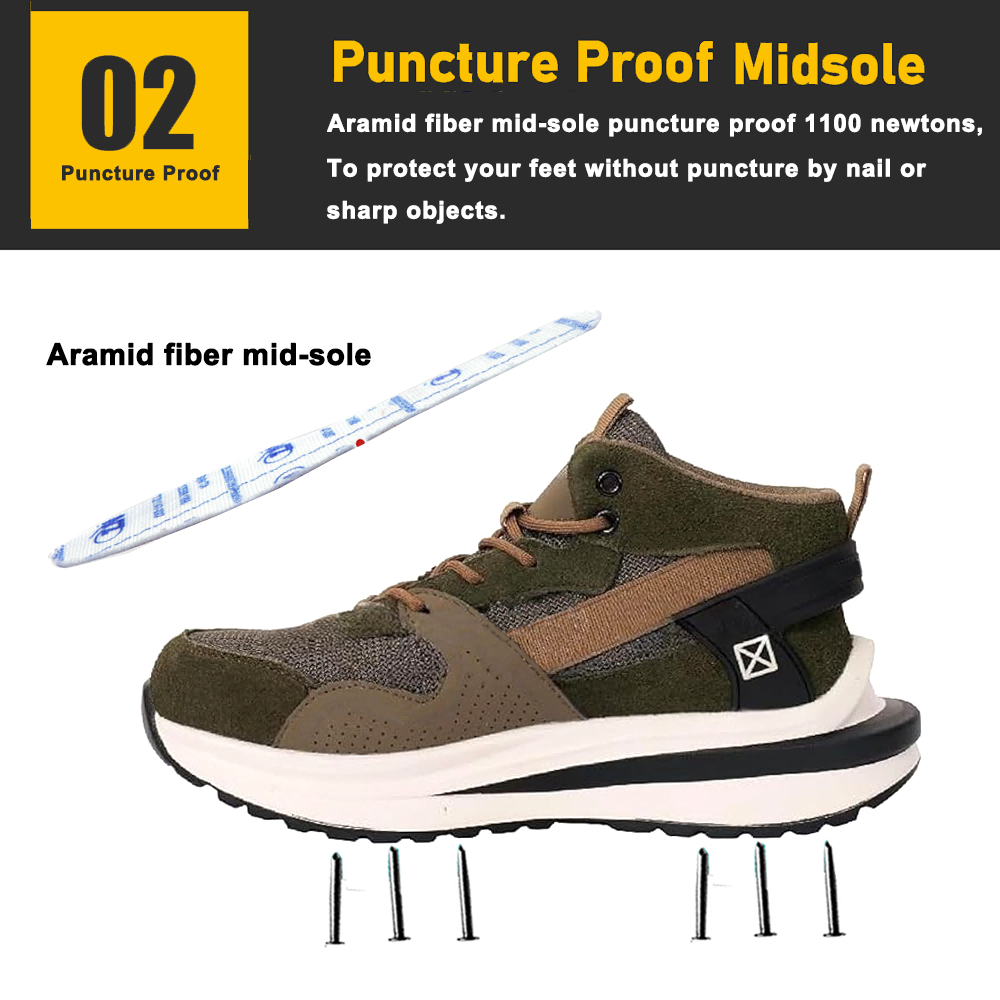 Anti Puncture Steel Toe Workland Safety Shoes Men