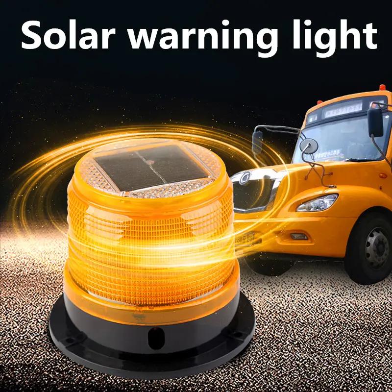 Solar Energy LED Ceiling School Bus Car Traffic Safety Warning Light