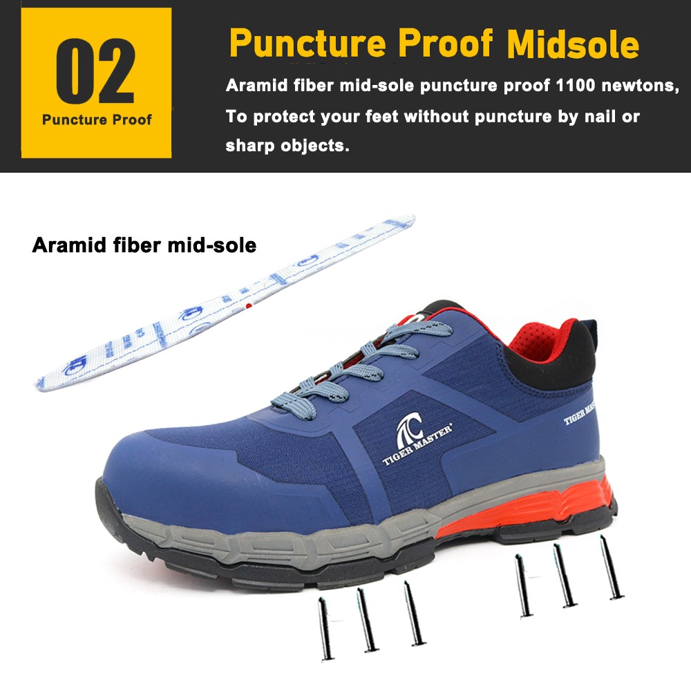 Anti Slip Fiberglass Toe Hiking Security Shoes