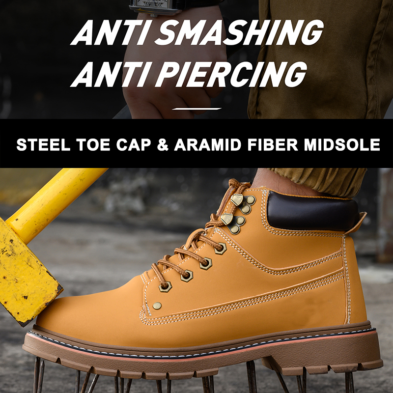 Steel Toe Anti Puncture Industrial Safety Boots