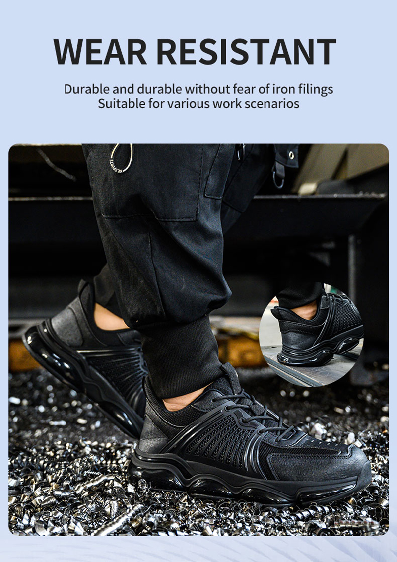 New ETPU Steel Toe Anti Puncture Fashion Safety Shoes Sport