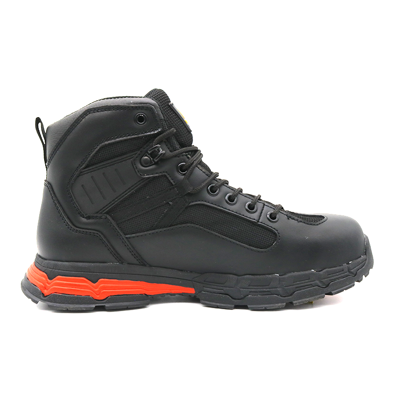 Black Puncture-proof Fiberglass Toe Safety Shoes Waterproof