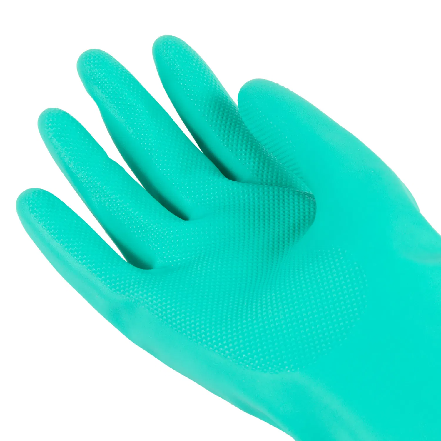 CE Anti Slip Waterproof Nitrile Household Industrial Gloves Green