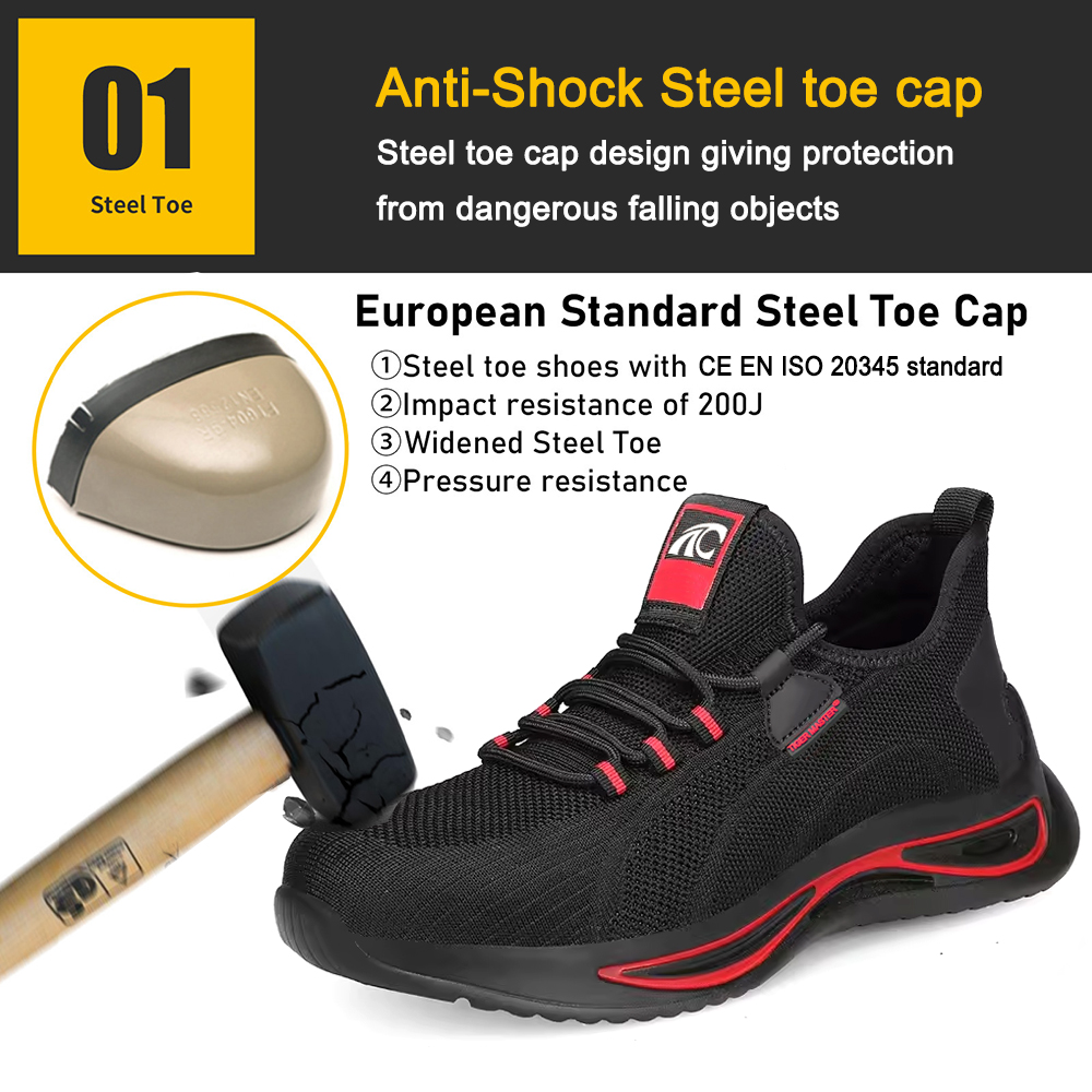 Anti-skid Steel Toe Warehouse Safety Shoes for Women