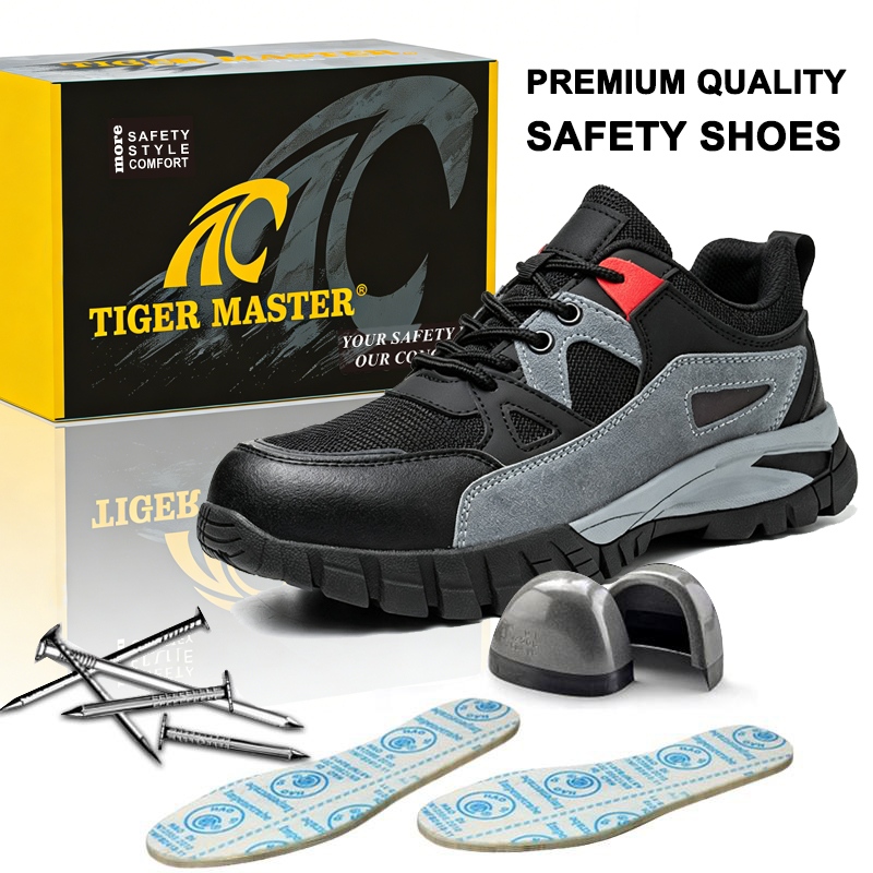 Anti-slip Steel Toe Industrial Safety Shoes for Men