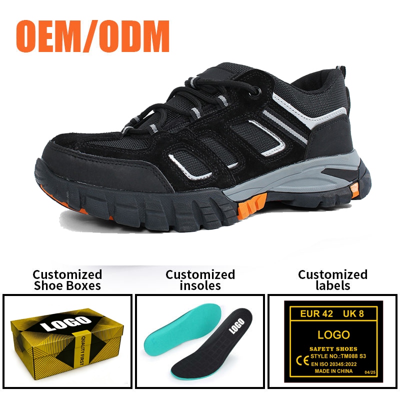 CE Steel Toe Puncture-proof Safety Footwear Rubber Sole