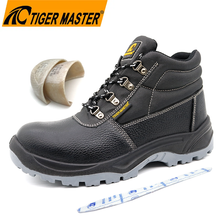 Fiberglass Toe Puncture Resistant Leather Safety Boots for Construction