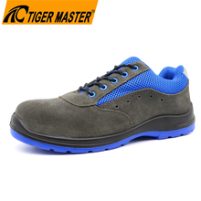CE Fiberglass Toe Anti Static Grey Suede Safety Shoes