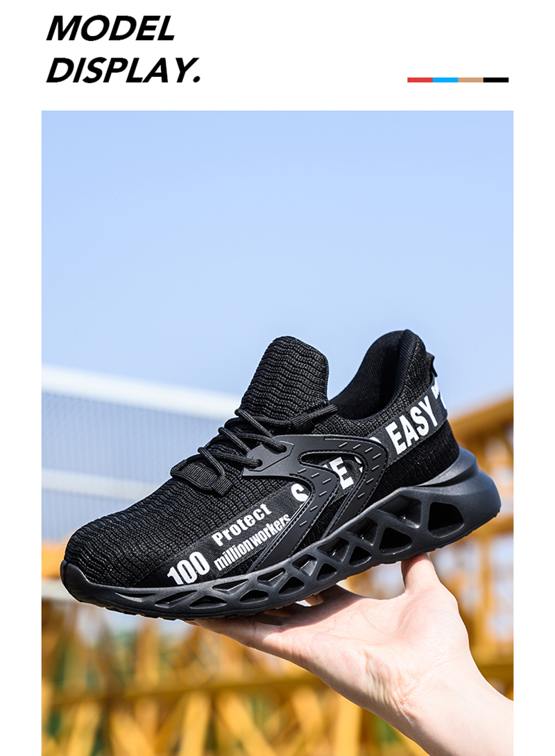 Lightweight Fashion Sport Safety Shoes Steel Toe for Unisex