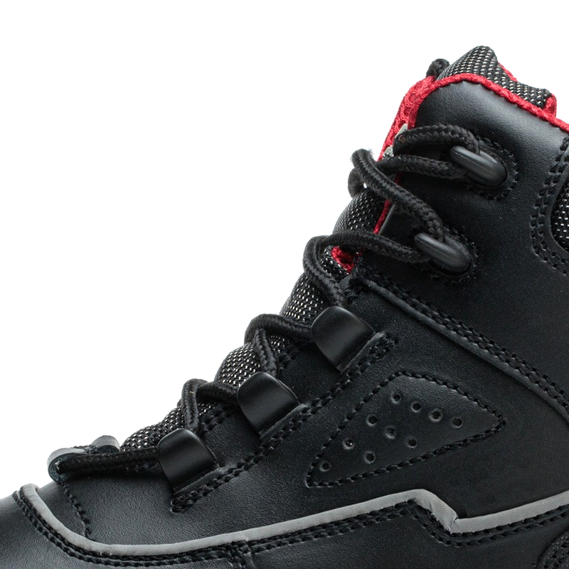 Leather Construction Safety Boots PU Rubber Sole