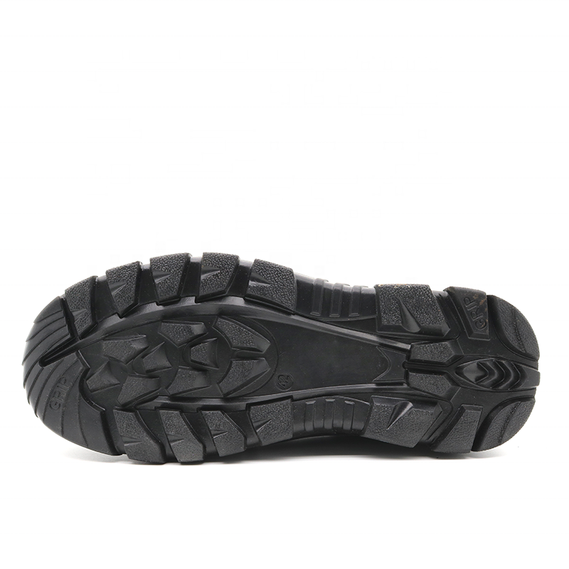 Leather Steel Toe No Laces Safety Shoes for Mining