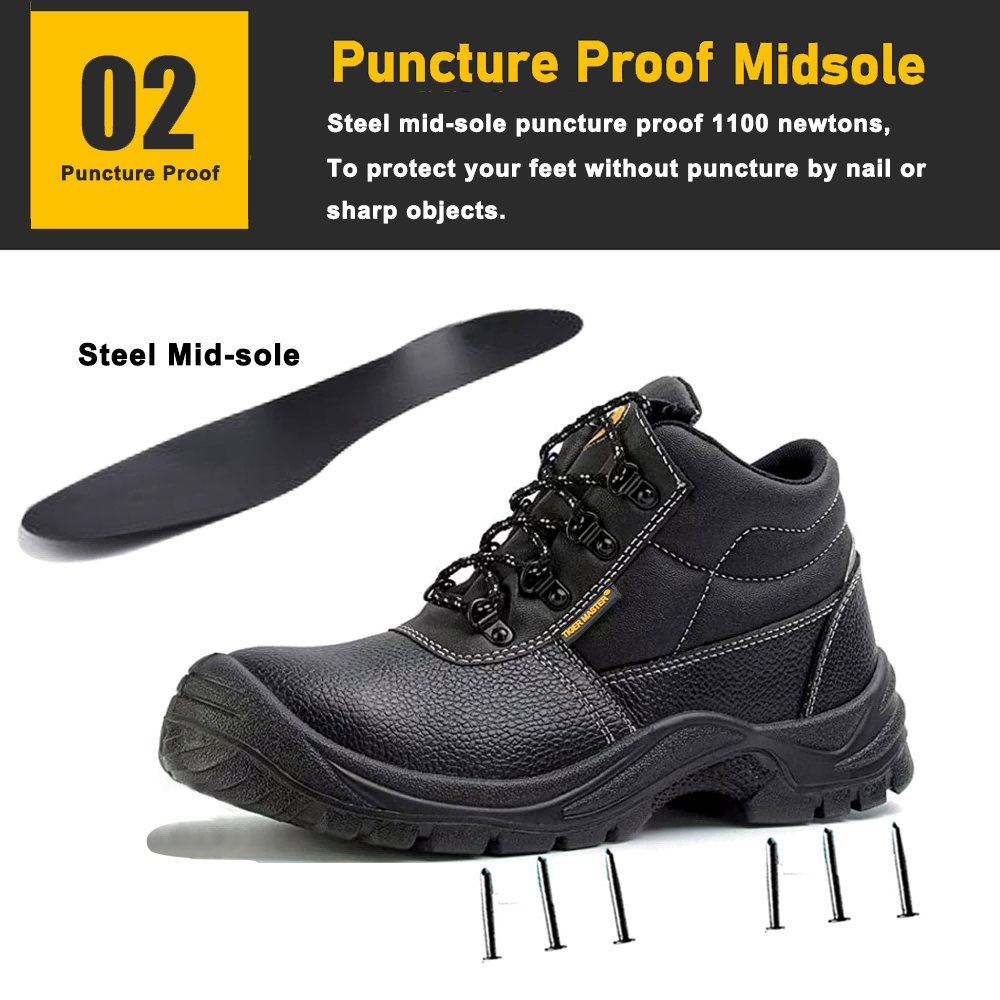 CE Verified Steel Toe Puncture-proof Safety Shoes S3 FO SR