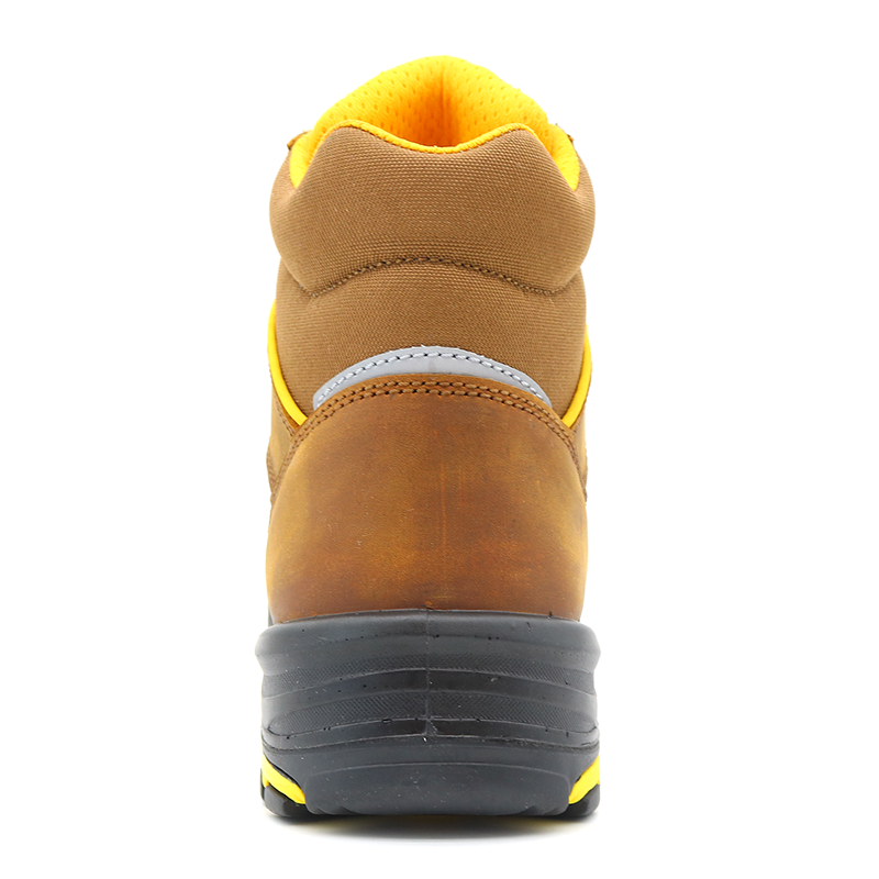 Crazy Horse Leather Waterproof Safety Shoes High Quality