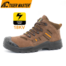 18kv Insulated Electrical Suede Safety Shoes with Composite Toe