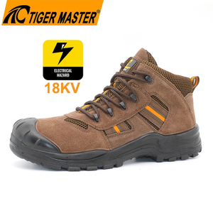 18kv Insulated Electrical Suede Safety Shoes with Composite Toe