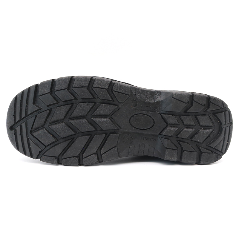 Fiberglass Toe Leather Work Shoes for Men Construction