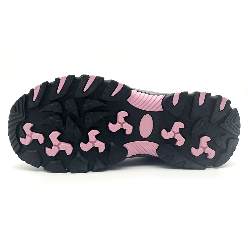 Steel Toe Kevlar Midsole Pink Safety Shoes for Women