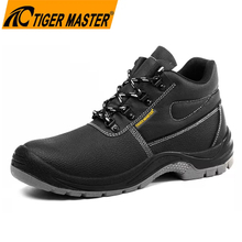 Black Leather Steel Toe Construction Safety Shoes Cheap Price