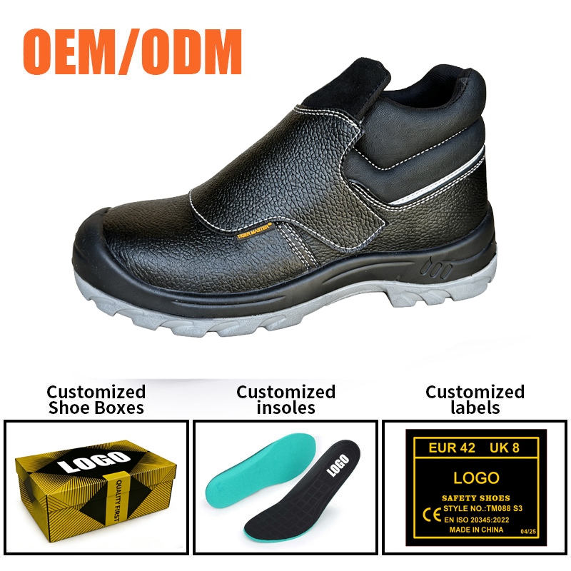 Steel Toe Leather Welding Safety Shoes for Steel Industry