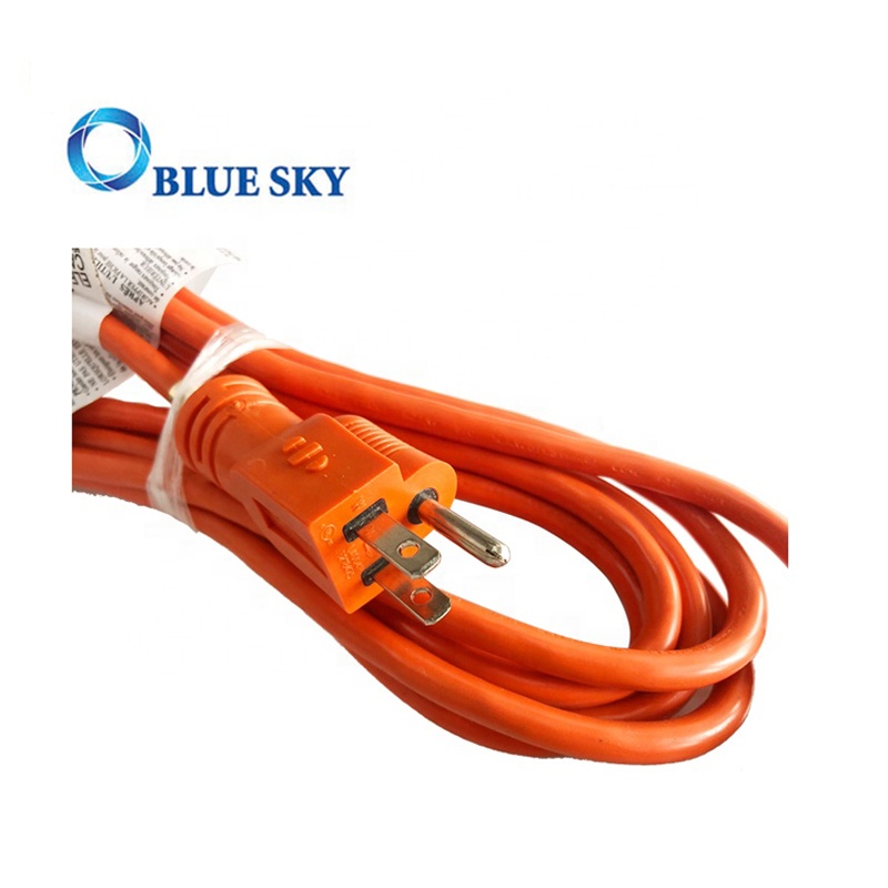真空吸尘器的橙色3M延长电动电源线和电缆