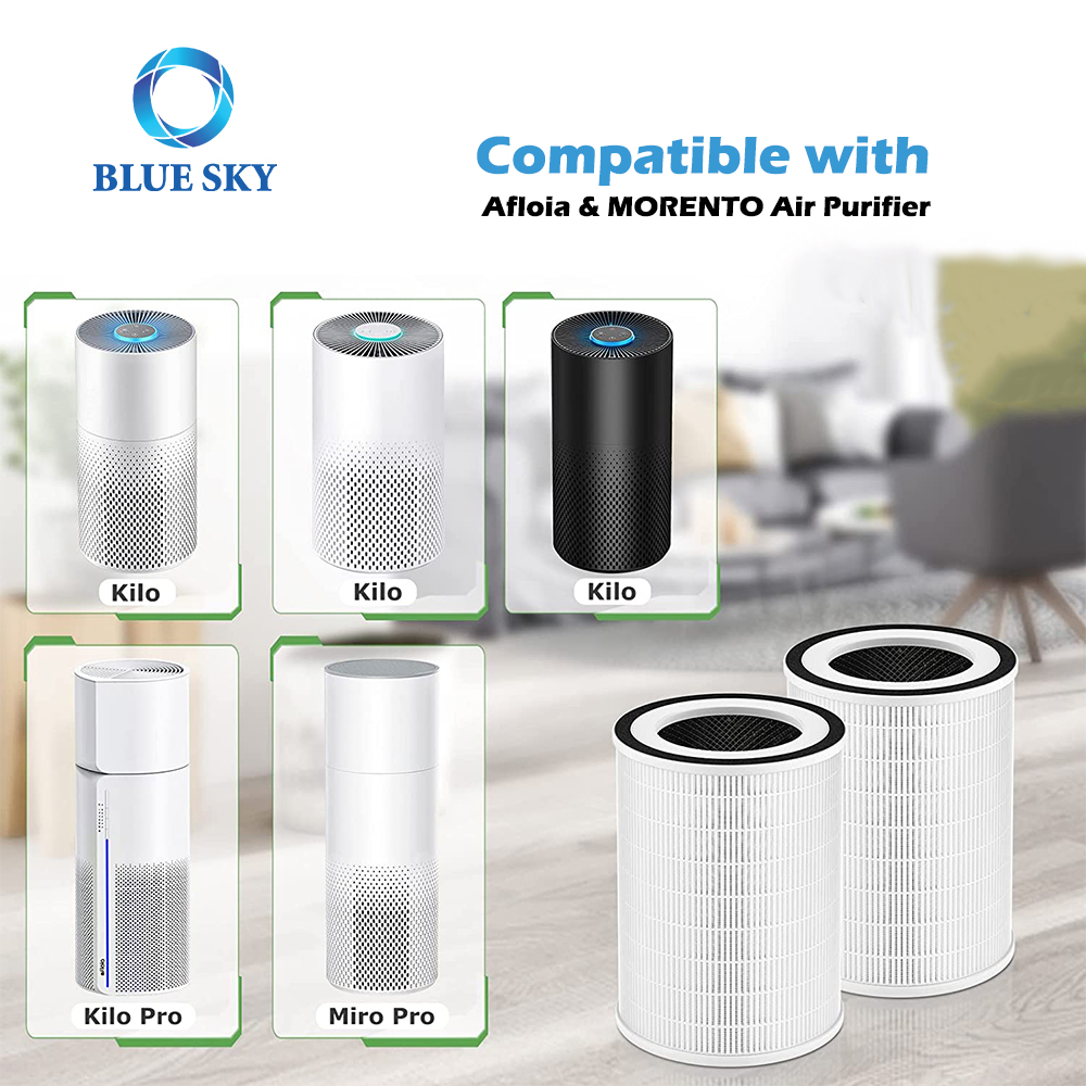 Filtro de repuesto True HEPA compatible con el purificador de aire Afloia Kilo y Kilo PRO MIRO y MIRO PRO MORENTO MR-KILO