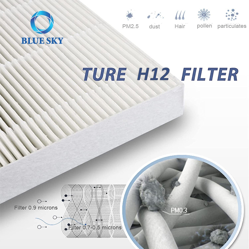Filtro de carbón activado y filtro purificador H12 X Set de reemplazo para el purificador de aire Winix ZERO Tower XQ 1712-0089-01-0101-02
