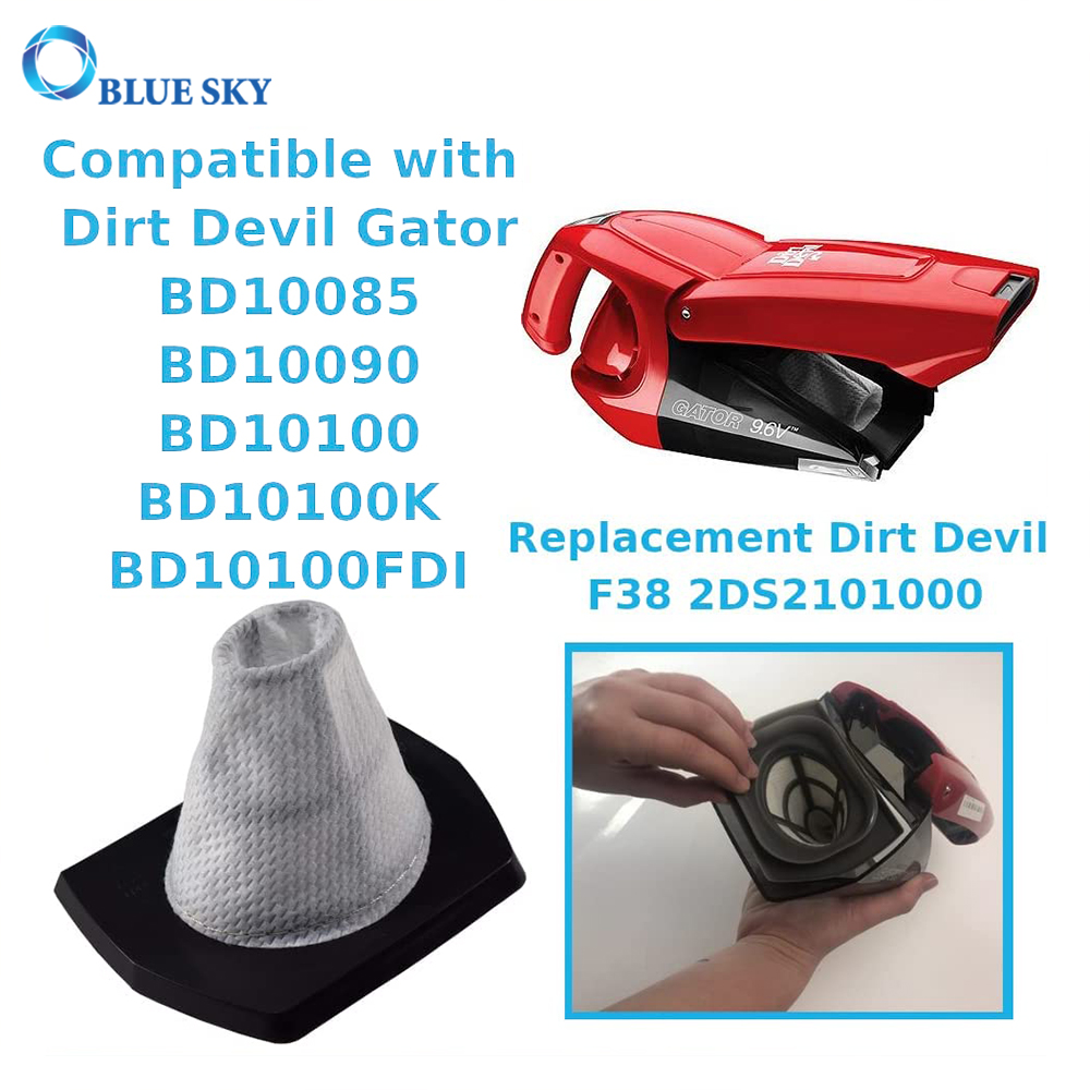Reemplazo de filtro de taza de polvo F38 para Dirt Devil Gator BD10085 BD10090 aspiradora de mano inalámbrica 2DS2101000