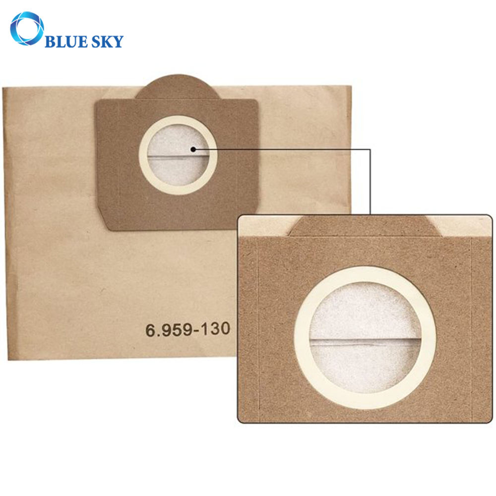 Bolsa de papel de filtro de polvo WD 3 6.959-130.0 Reemplazo para aspiradora Karcher WD3200 WD3 WV3