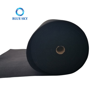 Material de filtro de aire de carbón activado personalizado, purificador de aire de malla de hoja, filtro HEPA, rollo de papel de fibra de vidrio