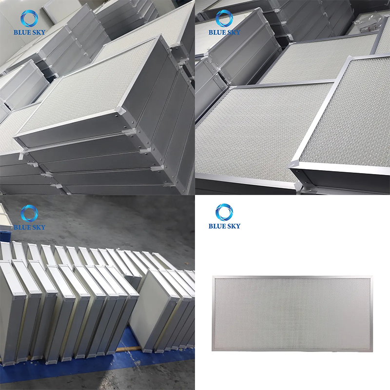 Filtro de marco de aluminio a prueba de polvo para aire acondicionado central