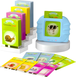 Flashcards Learning Toys Preschool Educational Talking Toys Learning Toys for 3-5 Years Old Babies Korean Spanish