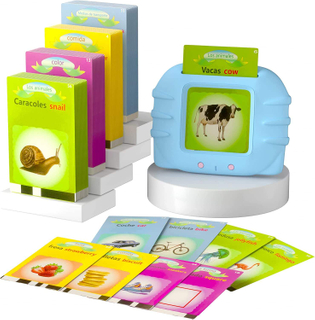 Flashcards Learning Toys Preschool Educational Talking Toys Learning Toys for 3-5 Years Old Babies Korean Spanish