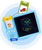 CE 510 Word Talking Flash Cards LCD Writing Tablet for Toddlers Drawing Board Pad Toy Preschool Montessori Speech Therapy Autis