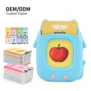 New Interactive Educational Toy ABS Plastic Talking Flash Cards Learning Machine Toys for Toddler with Multi-Language Support