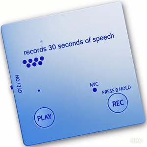 Magnetic Recording Sticky Notes Self-Adhesive Voice Memo Pad for Kitchen, Office, Family Reminder