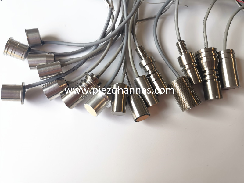 Transductor ultras&oacute;nico de aleaci&oacute;n de titanio de 200 kHz para el medidor de flujo de gas ultras&oacute;nico