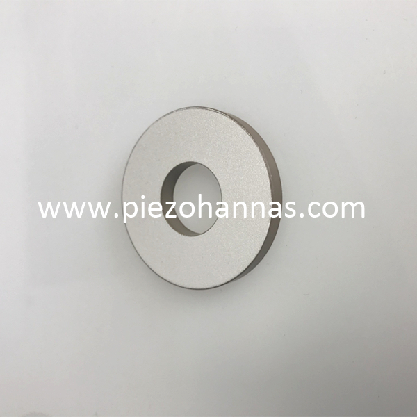 Anillo piezoeléctrico de material Pzt4 para transductor de alta potencia
